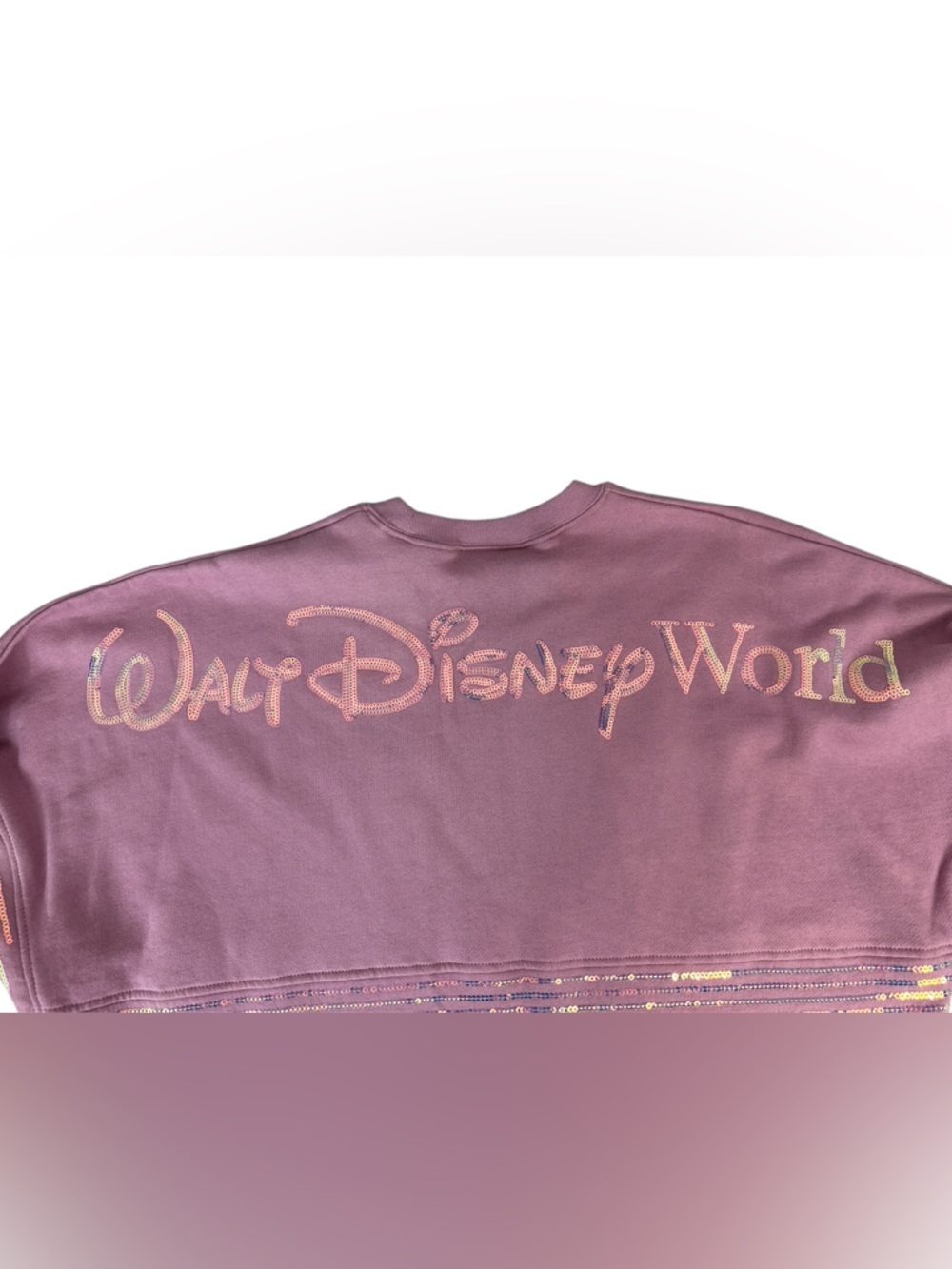 Disney Parks WDW 50th Anniversary Pink Iridescent Sequin Spirit Jersey L - Picture 6 of 9